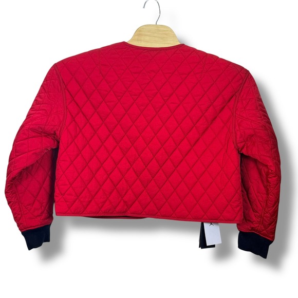 Jordan Reversible Quilted Jacket Women S Red Navy Blue Jumpman Liner DQ4451-687 - Picture 6 of 12